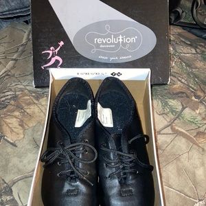 Black tap shoes